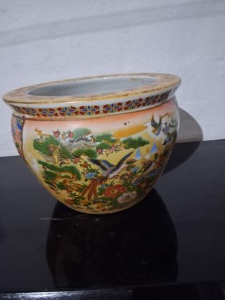 Macetero porcelana multicolor