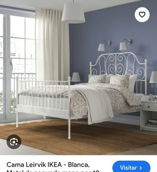 Cama Leirvik IKEA - Blanca