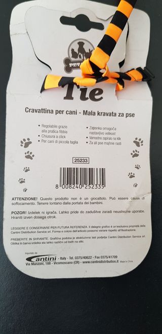 Cravattina per cani e gatti regolabile