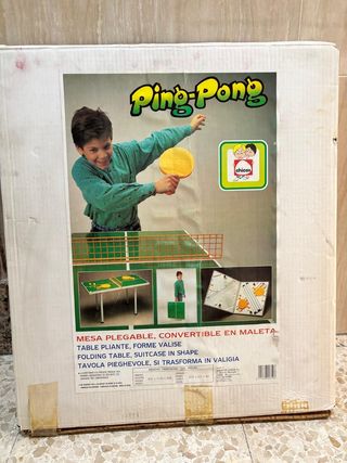Mesa Ping Pong Plegable Retro años 80