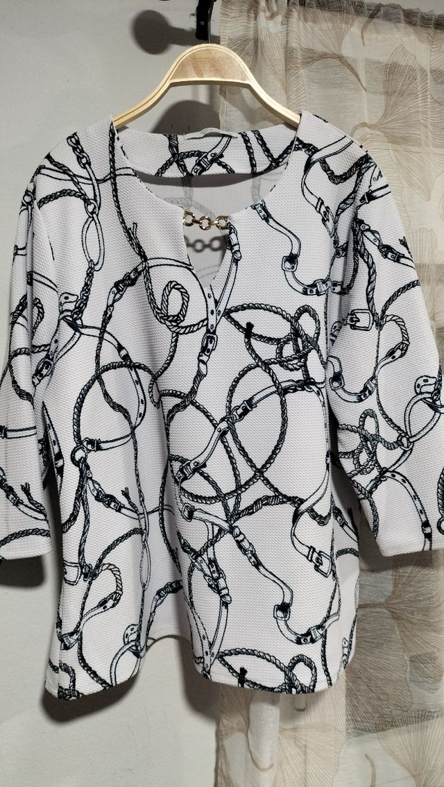 Blusa El Corte Inglés - Blanca XL