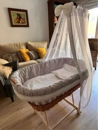 Moisés bebé mimbre - Cuna moisés