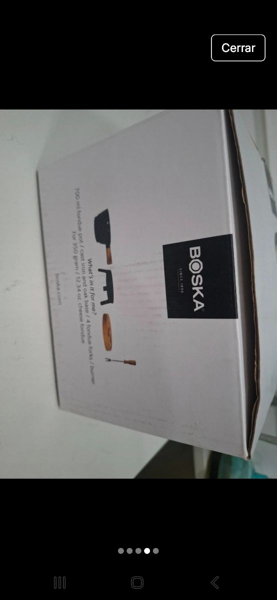 Juego fondue BOSKA - Negro y madera