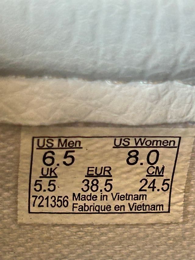 Vans Slip On blancas 38,5 - Piel