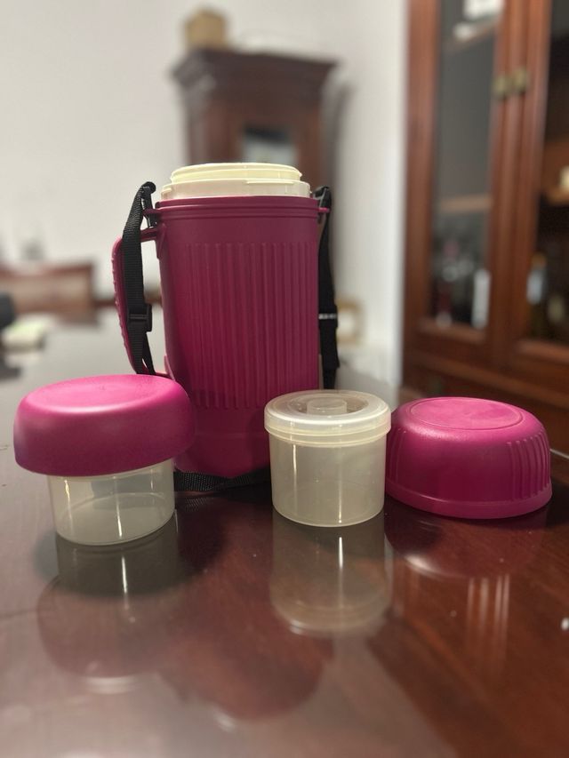 Termo Portátil para Comidas con recipientes