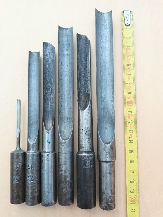 Brocas de escoplear-taladrar de carpintero.
