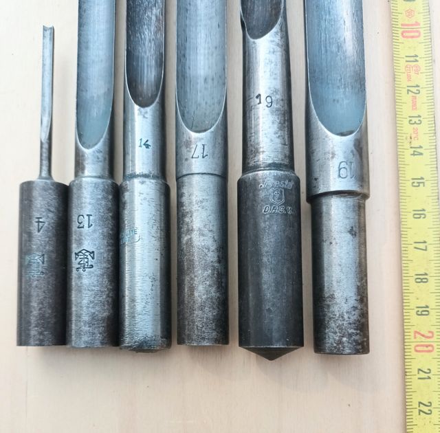 Brocas de escoplear-taladrar de carpintero.