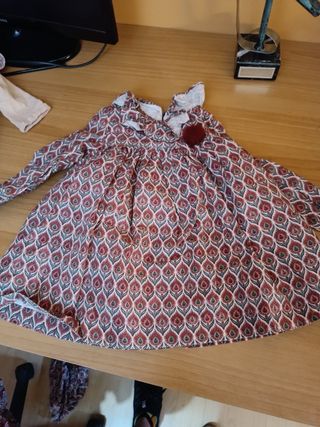 Vestido niña otoño - flores