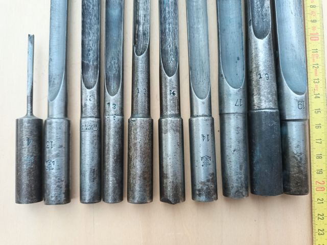 Brocas de escoplear-taladrar de carpintero.