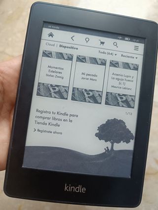 Libro electrónico Kindle paperwhite+funda nueva 