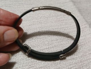 Braccialetto caucciù argento 925