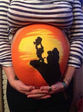 Pintar barriga Embarazada