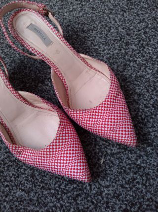 Marella Sandali Decolleté  in Pelle bianco/rosso