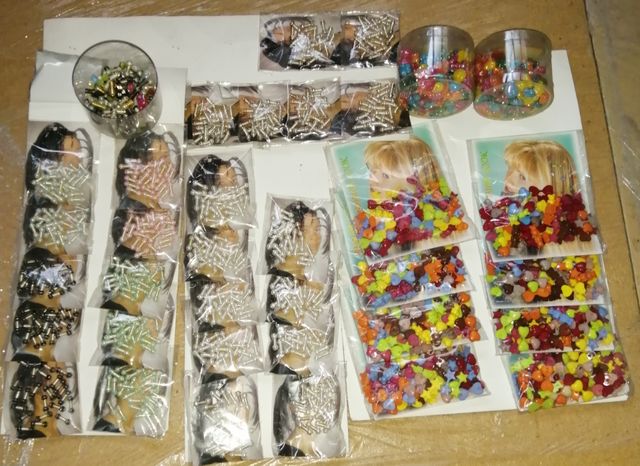 Fermagli capelli multicolor & argento