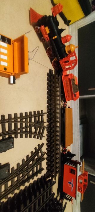 Locomotora Playmobil steaming Mery 1980 Ref:4034