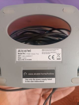 Teléfono inalámbrico Alcatel blanco