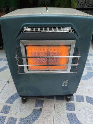 Estufa Campingaz azul y blanca