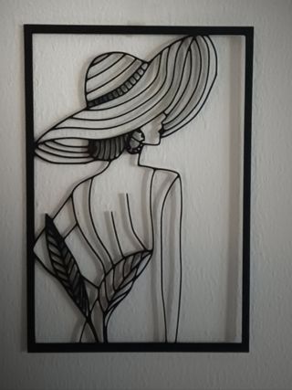 Arte da parete - Donna col cappello