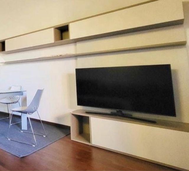 Mueble TV salón - Beige y gris