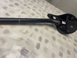 Tija carbono 27.2/31.6mm - Sillín carbono