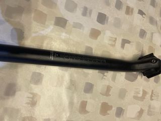 Tija carbono 27.2/31.6mm - Sillín carbono