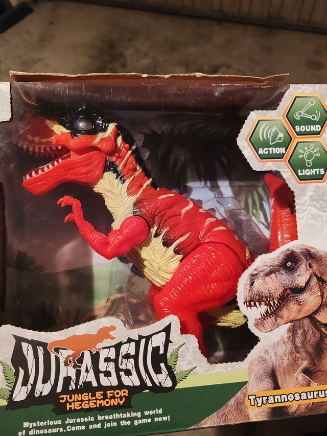 Dinosaurio Jurásico: Luces, sonido y movimiento