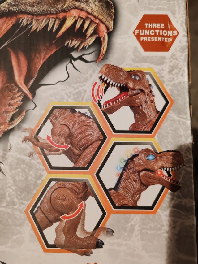 Dinosaurio Jurásico: Luces, sonido y movimiento