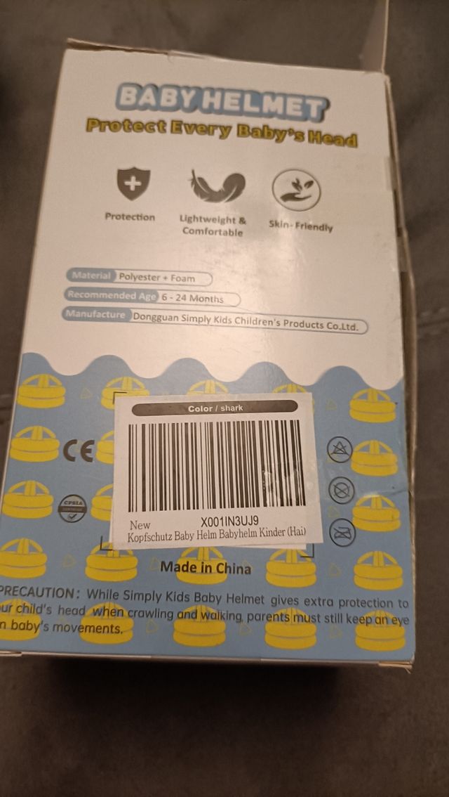 Casco bebe - Protector cabeza