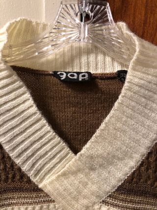 Suéter rayas marrón beige