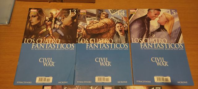 LOS CUATRO FANTASTICOS CIVIL WAR 13 14 15 16 AL 17