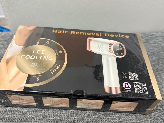 Depiladora Láser 21J - Blanca y Dorada