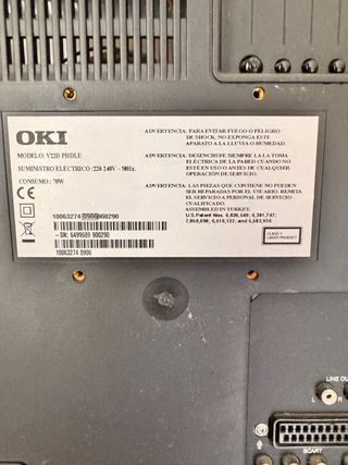 TV OKI negra - Necesita TDT.
