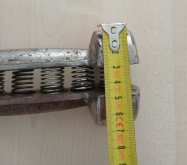 Mancuerna antigua de gimnasia