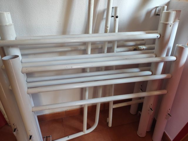 Litera blanca metal 90cm