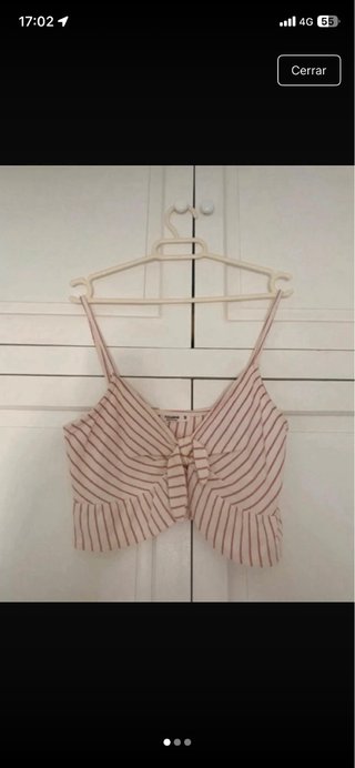 Top corto rayas Pull&Bear T-S