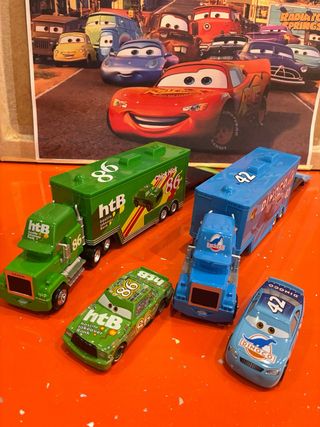 Coches Cars metal : 2 camiones + 2 coches