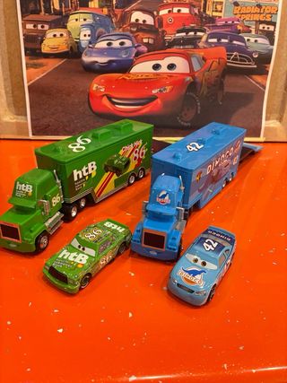 Coches Cars metal : 2 camiones + 2 coches