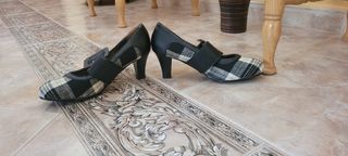 Zapatos Gracia - Tacón - Negro Beige