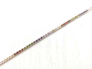pulsera plata 925mm con piedra con circonita