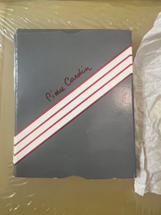 Bracciale Pierre Cardin placcato Oro 23k e pelle