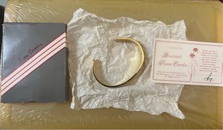 Bracciale Pierre Cardin placcato Oro 23k e pelle