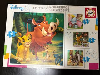 Puzzle Disney 4 en 1: 12, 16, 20, 25 piezas