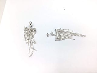 pendientes plata 925mm con piedra con circonita