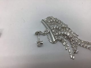 pendientes plata 925mm con piedra con circonita