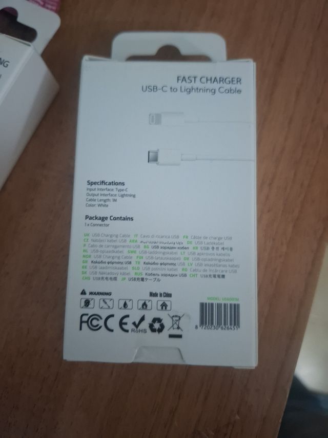 Cable iPhone USB-C a Lightning - 1m compatible