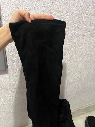 Botas altas negras tacón grueso