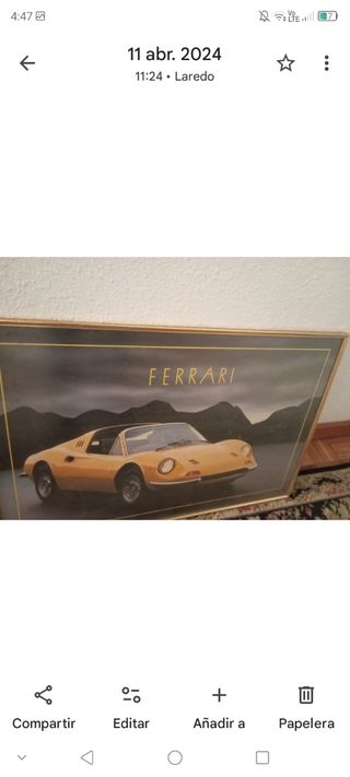 Cuadro Ferrari Dino - Clásico