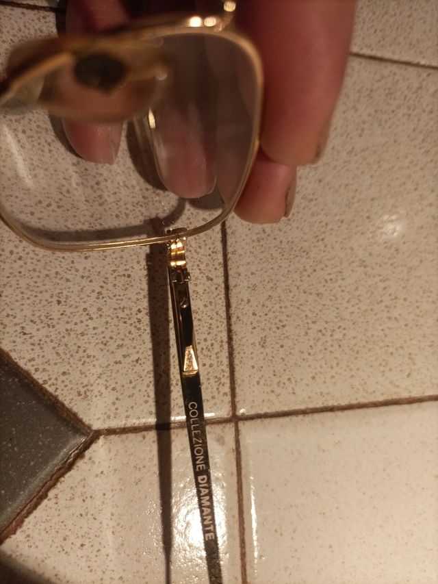 Occhiali vintage oro