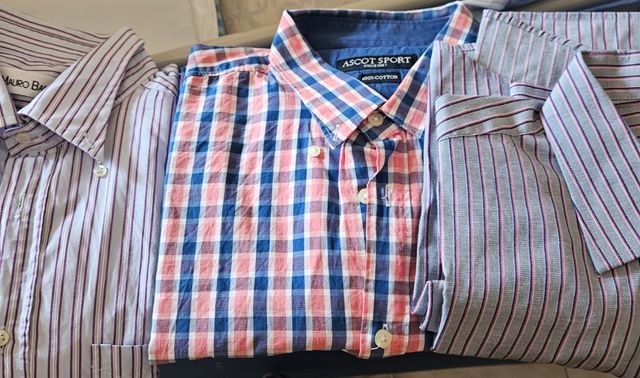 6 Camicie Uomo, maniche lunghe e corte