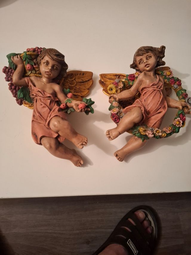 2 Angelitos Vintage Decorativos